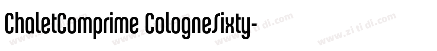 ChaletComprime CologneSixty字体转换